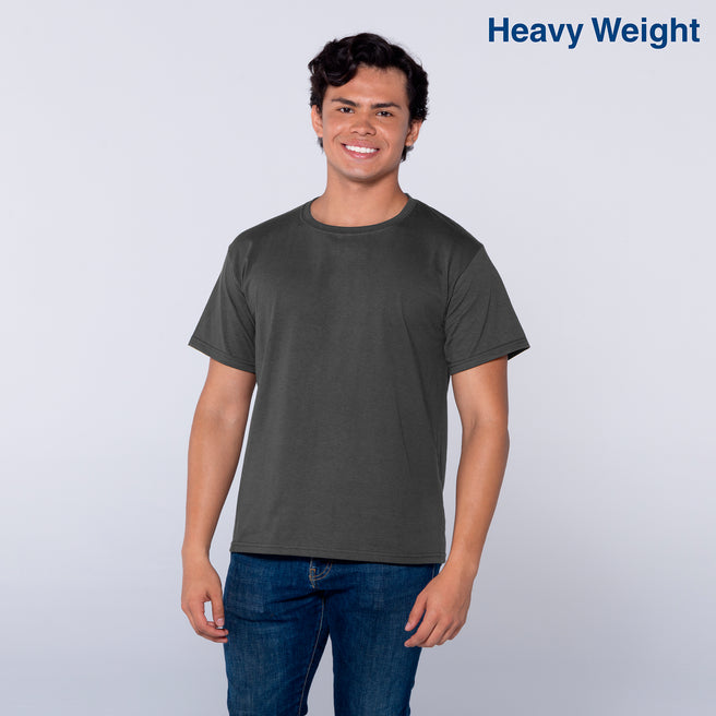 Youth’s Heavy Weight Crew Neck Short Sleeve T-Shirt (Charcoal)