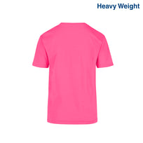 Youth’s Heavy Weight Crew Neck Short Sleeve T-Shirt (Fuchsia)