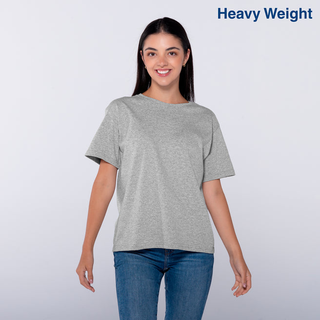 Youth’s Heavy Weight Crew Neck Short Sleeve T-Shirt (Heather grey)