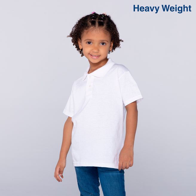 Kid’s Unisex Polo Shirt (White)
