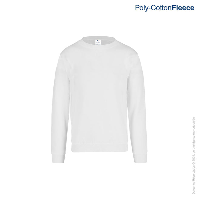Kid’s Unisex Crew Neck Sweatshirt (White)