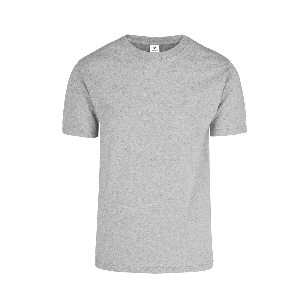 Men's Crew Neck Short Sleeve T-Shirt (Heather Grey) – Yazbek