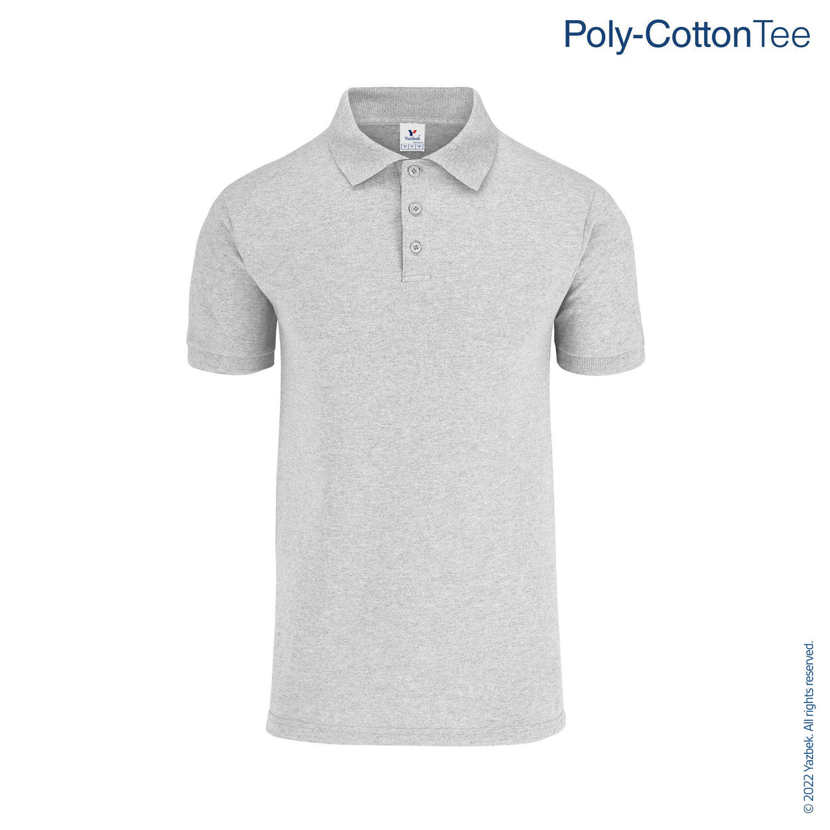 Men s 50 50 Polo Shirt Heather Grey