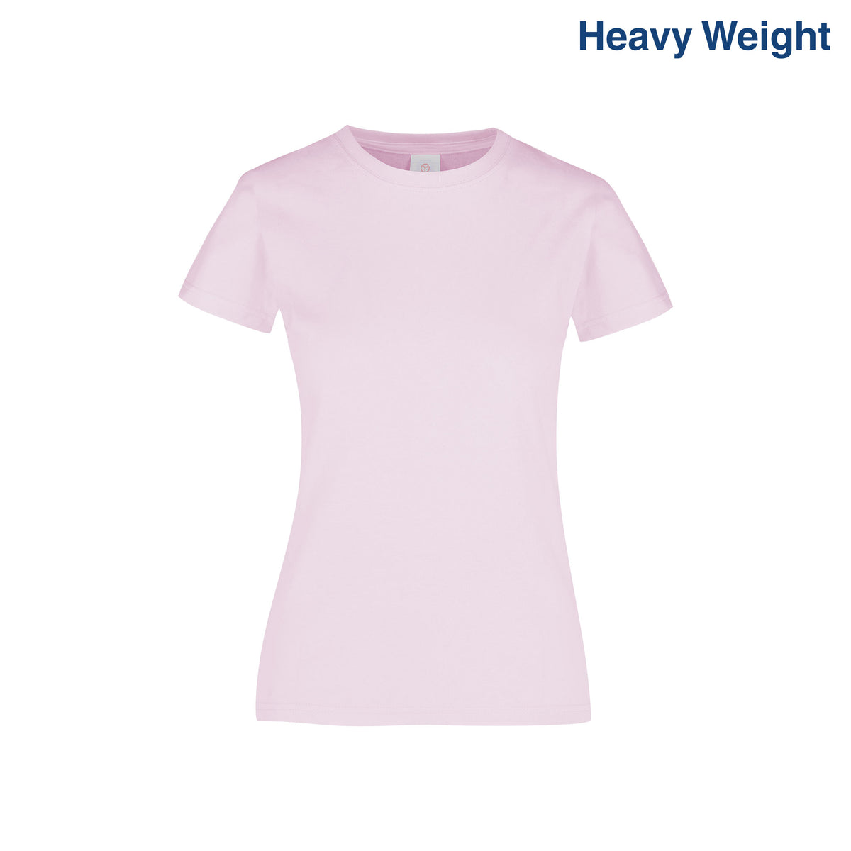 Women's Heavy Weight Crew Neck Short Sleeve Silhouette T-Shirt 