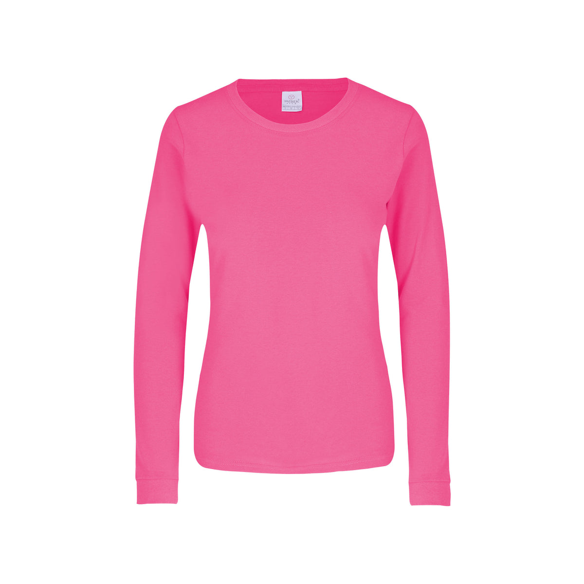 Yazbek Women’s Crew Neck Short Sleeve Silhouette T-Shirt (Neon Pink) L / Texas