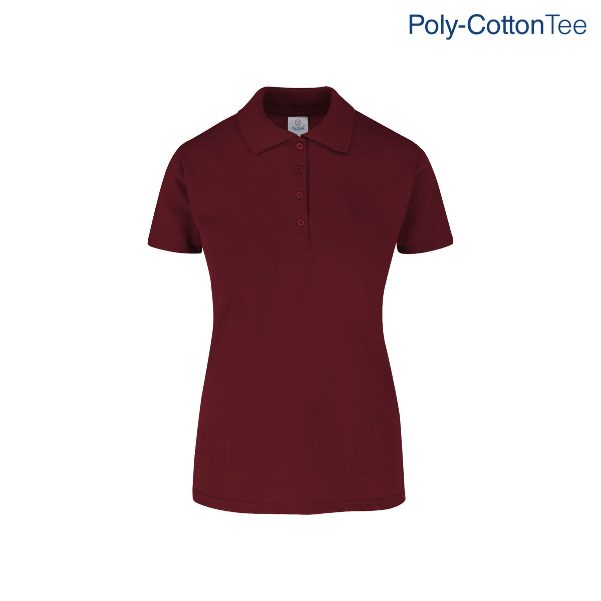 Women s 50 50 Polo Shirt Maroon Yazbek USA Mint