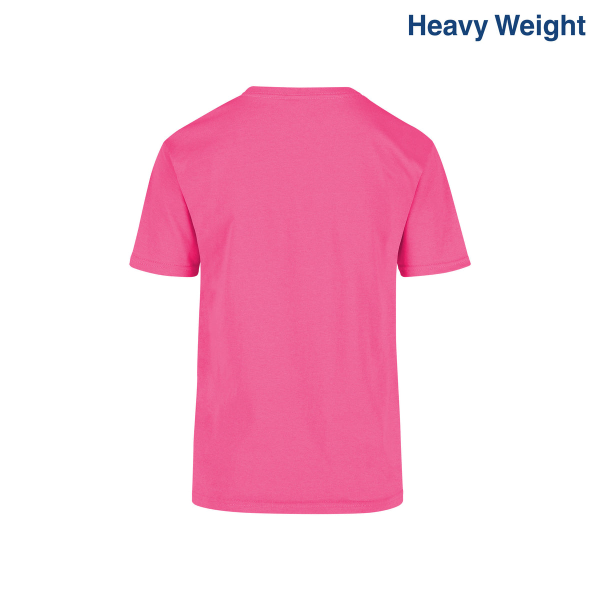 Youth’s Heavy Weight Crew Neck Short Sleeve T-Shirt (Fuchsia)