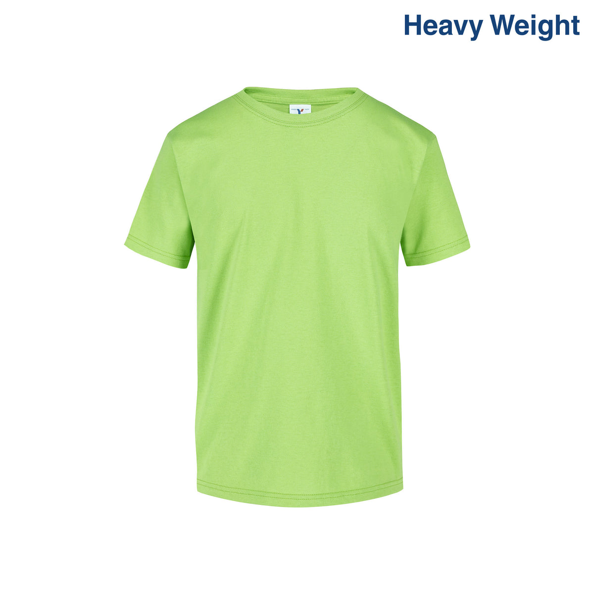 Youth’s Heavy Weight Crew Neck Short Sleeve T-Shirt (Lime)