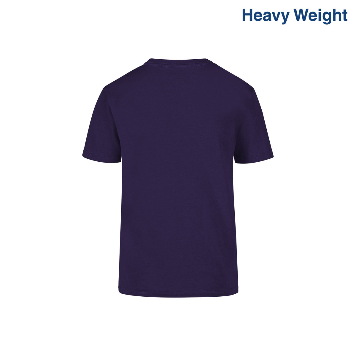 Youth’s Heavy Weight Crew Neck Short Sleeve T-Shirt (Purple)