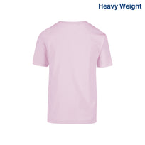 Youth’s Heavy Weight Crew Neck Short Sleeve T-Shirt (Light Pink)
