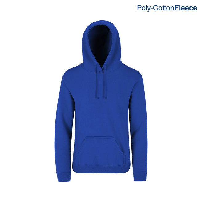 Youth’s Unisex Hooded Sweatshirt With Kangaroo Pocket (Royal)