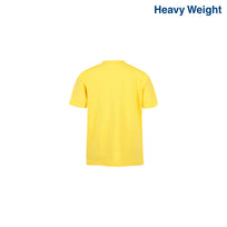 Toddler’s Unisex Heavy Weight Crew Neck Short Sleeve T-Shirt (Bright Yellow)