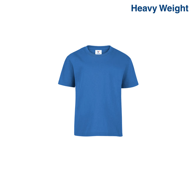 Toddler’s Unisex Heavy Weight Crew Neck Short Sleeve T-Shirt (Sky Blue)