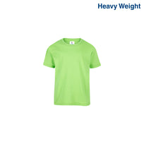 Toddler’s Unisex Heavy Weight Crew Neck Short Sleeve T-Shirt (Lime)
