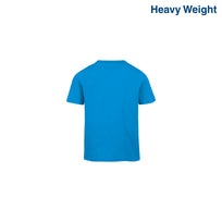 Toddler’s Unisex Heavy Weight Crew Neck Short Sleeve T-Shirt (Turquoise)