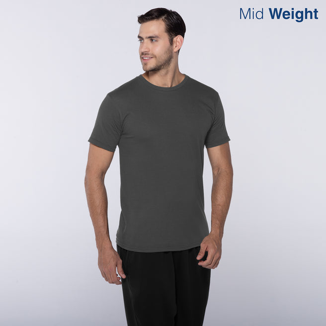Adult Unisex Crew Neck Short Sleeve T-Shirt (Charcoal)