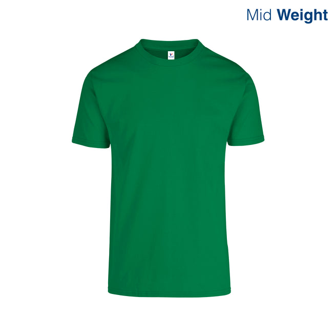 Adult Unisex Crew Neck Short Sleeve T-Shirt (Kelly Green)