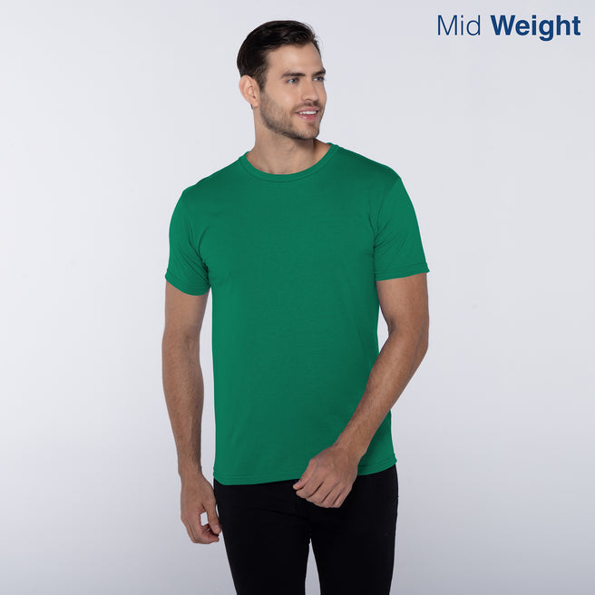 Adult Unisex Crew Neck Short Sleeve T-Shirt (Kelly Green)