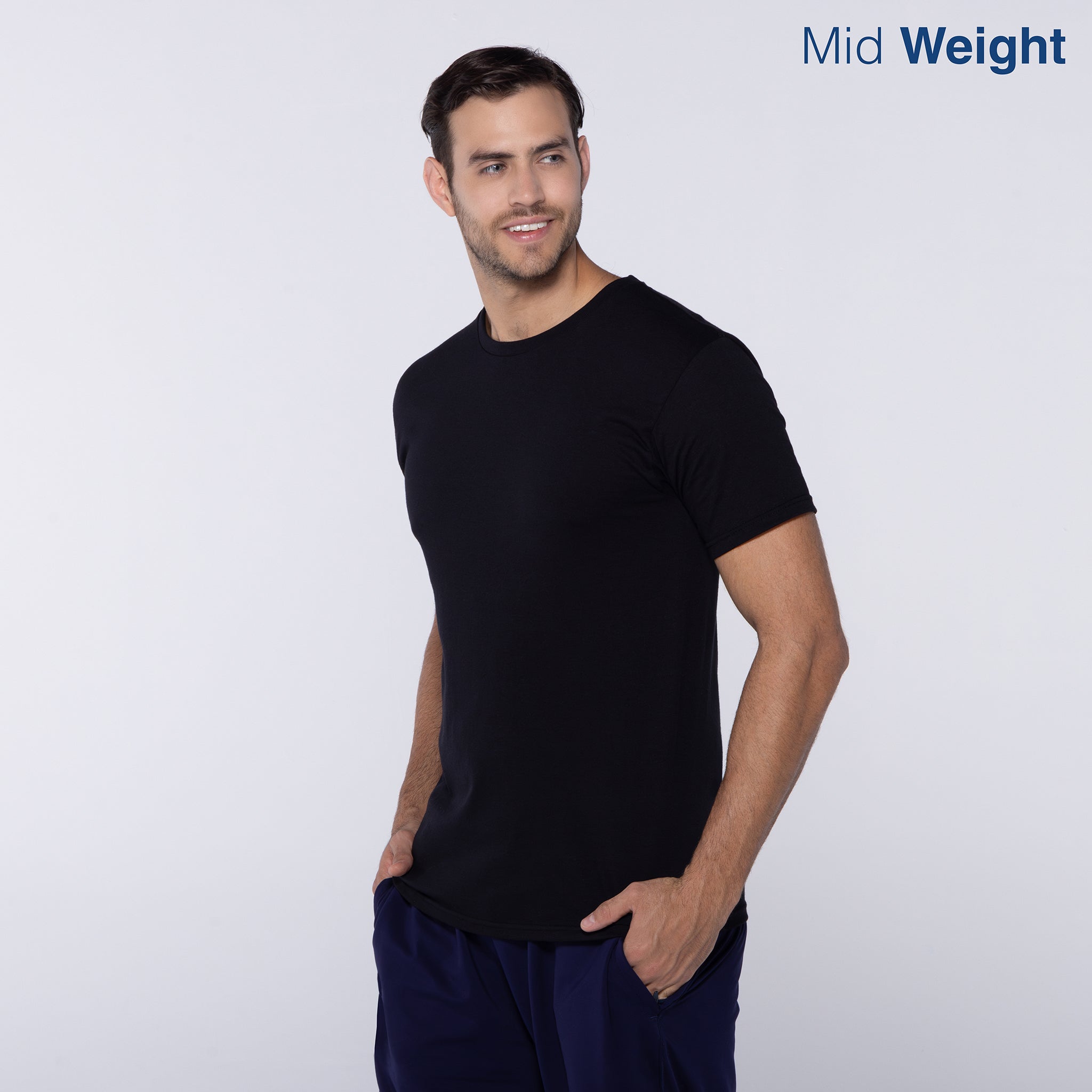 Adult Unisex Crew Neck Short Sleeve T-Shirt (Black) — Yazbek USA Mint