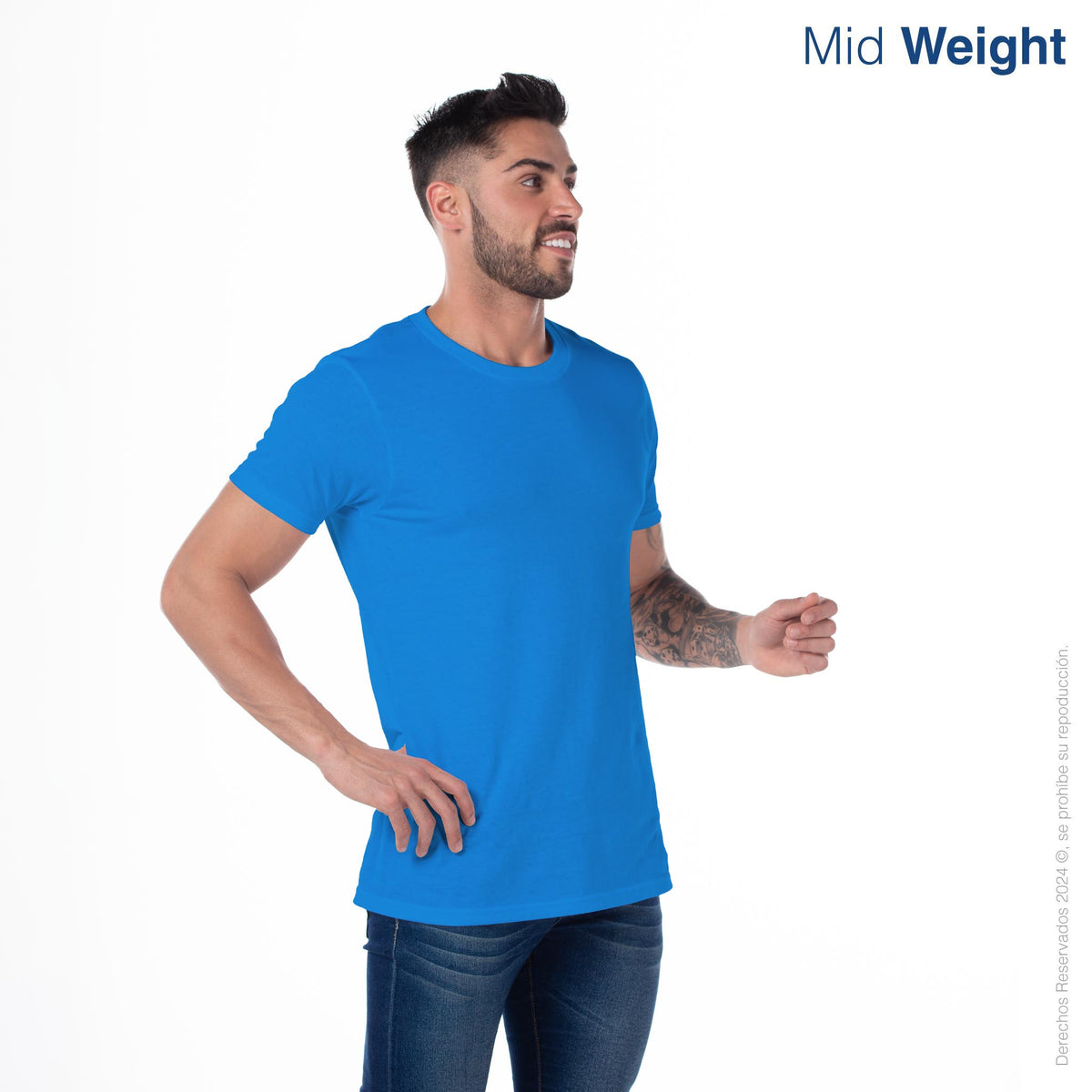Adult Unisex Crew Neck Short Sleeve T-Shirt (Turquoise) – Yazbek USA Mint