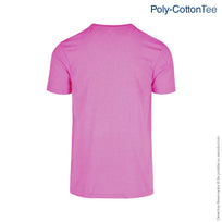 Adult Unisex Crew Neck Short Sleeve T-Shirt (Heather Fuchsia)