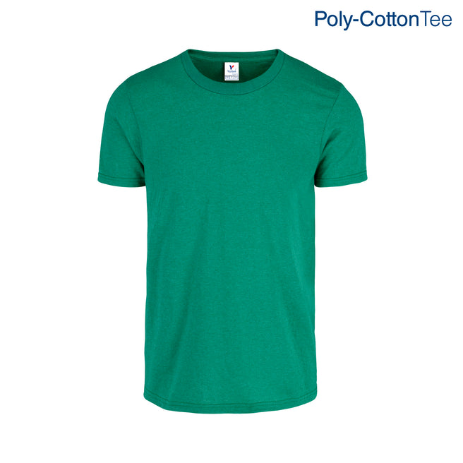 Adult Unisex Crew Neck Short Sleeve T Shirt (Heather Jade)
