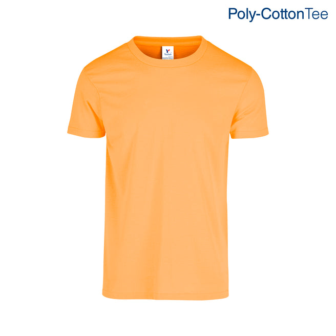 Adult Unisex Crew Neck Short Sleeve T-Shirt (Neon Orange)