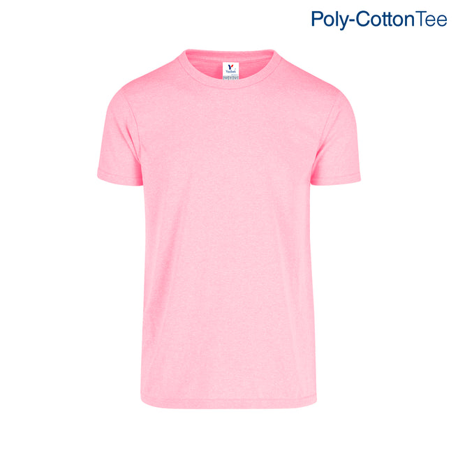 Adult Unisex Crew Neck Short Sleeve T-Shirt (Neon Pink)