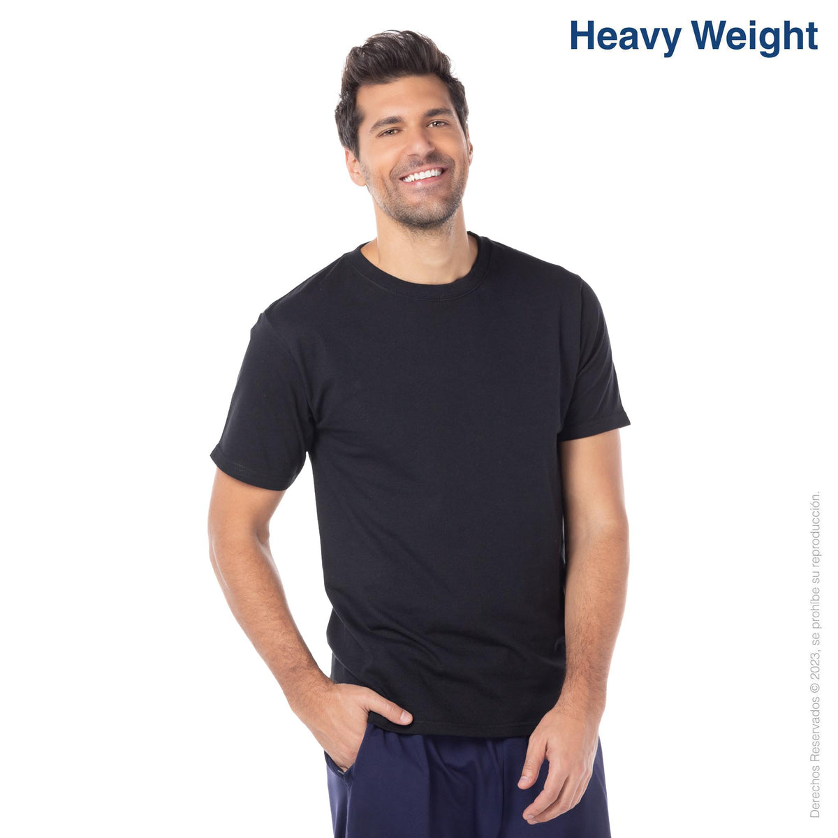 Men's Heavy Weight Crew Neck Short Sleeve T Shirt (Black) – Yazbek USA Mint