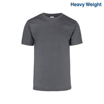 Adult Unisex Heavy Weight Crew Neck Short Sleeve T Shirt (Charcoal)