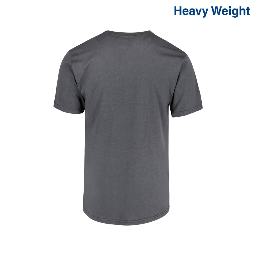 Adult Unisex Heavy Weight Crew Neck Short Sleeve T Shirt (Charcoal)