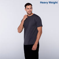 Adult Unisex Heavy Weight Crew Neck Short Sleeve T Shirt (Charcoal)