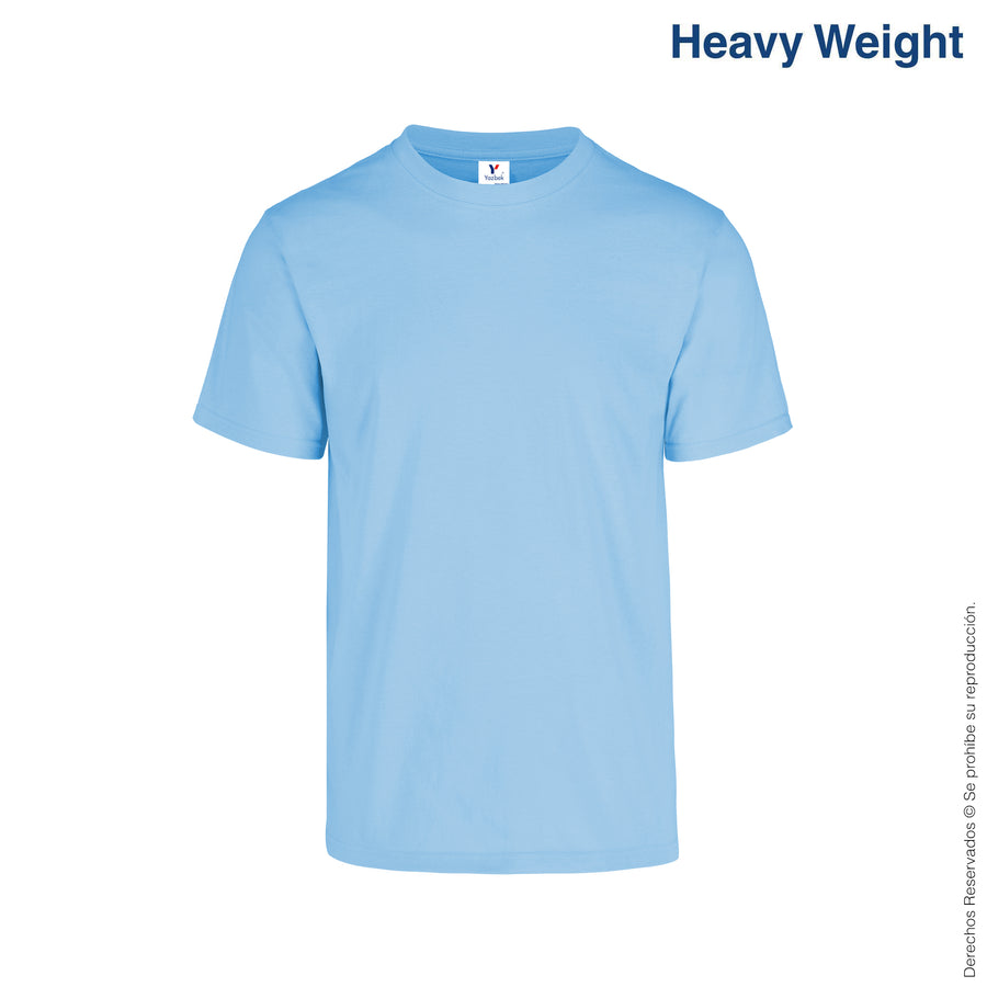 Adult Unisex Heavy Weight Crew Neck Short Sleeve T Shirt (Caribbean)