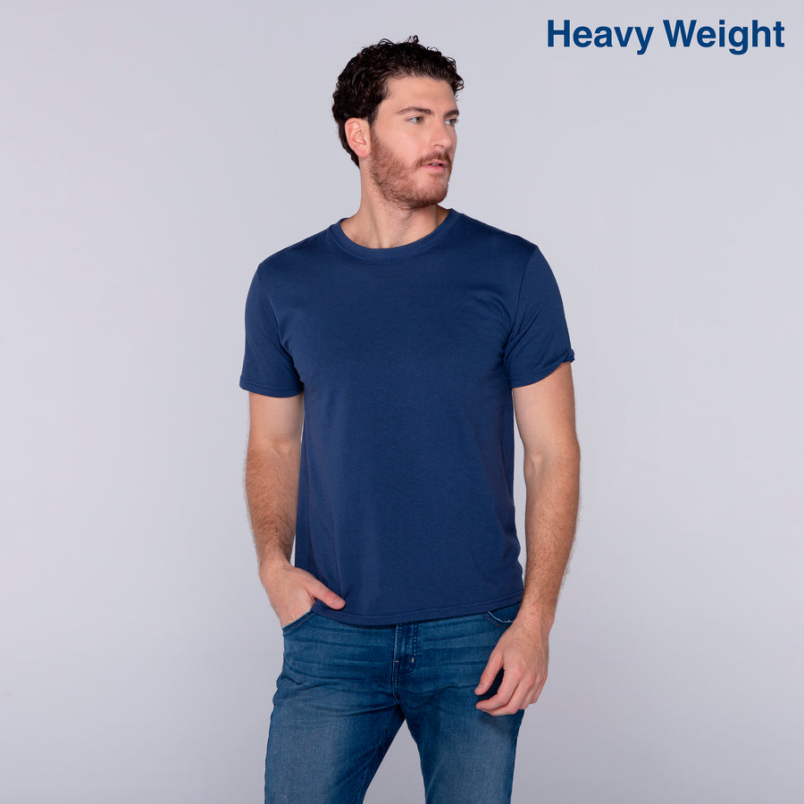 Adult Unisex Heavy Weight Crew Neck Short Sleeve T Shirt (Dolphin)