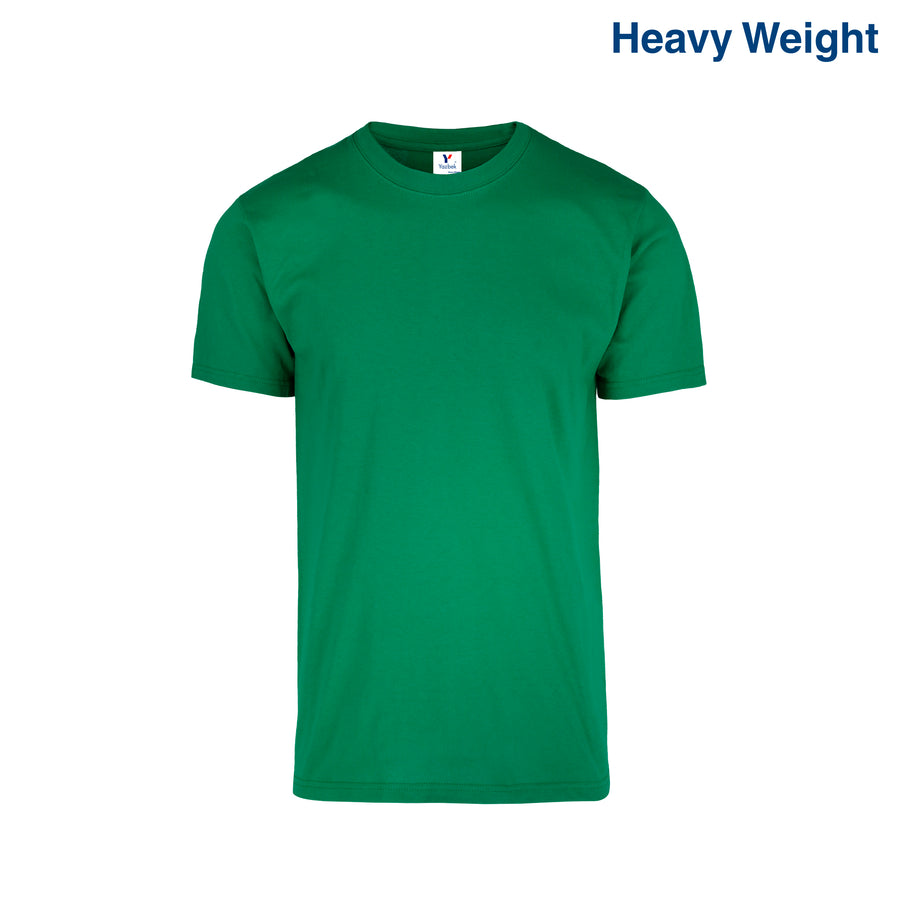 Adult Unisex Heavy Weight Crew Neck Short Sleeve T Shirt (Kelly)