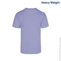 Adult Unisex Heavy Weight Crew Neck Short Sleeve T Shirt (Lavender)