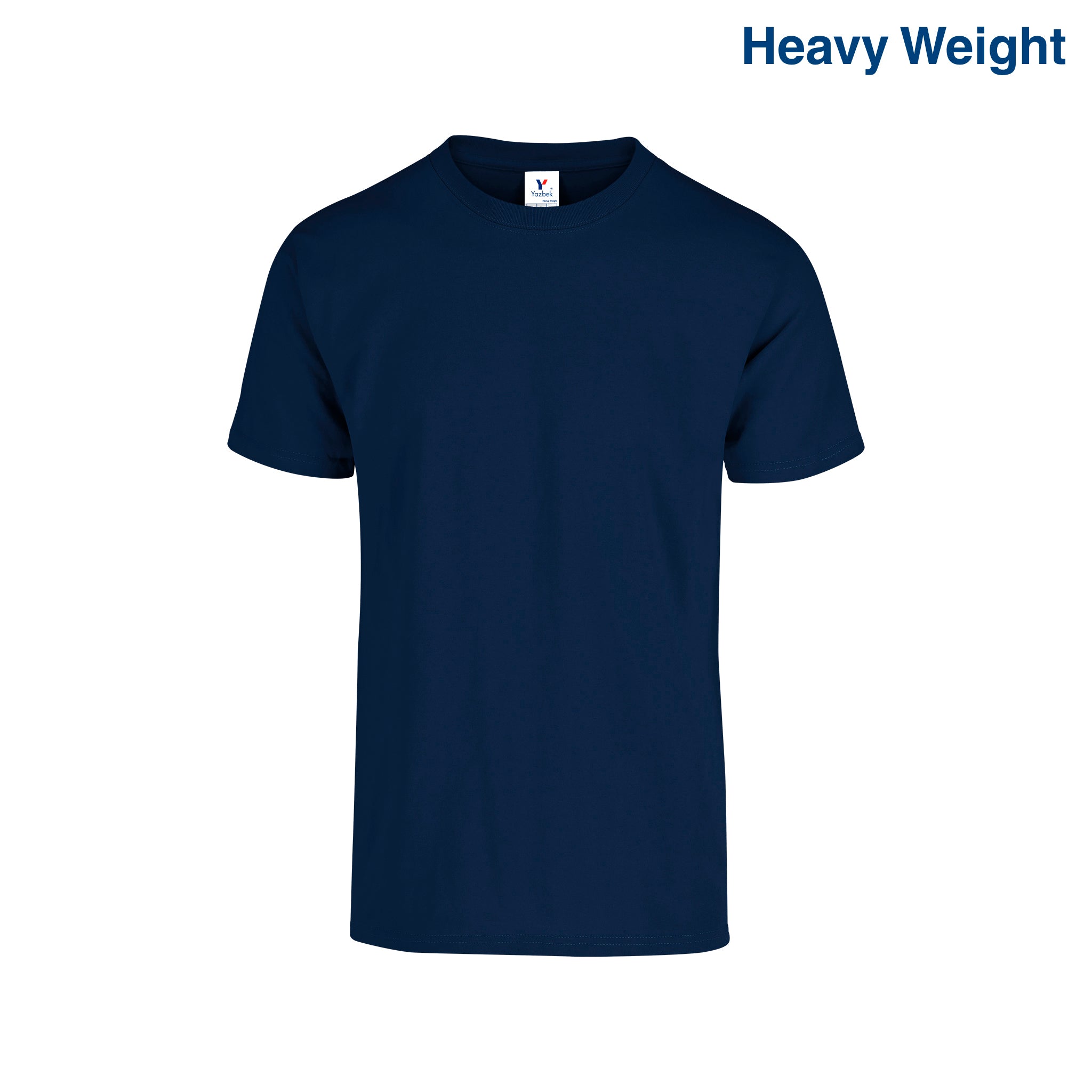 Adult Unisex Heavy Weight Crew Neck Short Sleeve T Shirt (Navy