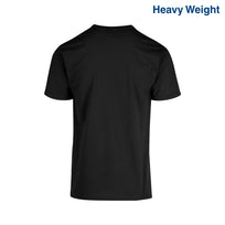 Adult Unisex Heavy Weight Crew Neck Short Sleeve T Shirt (Black)