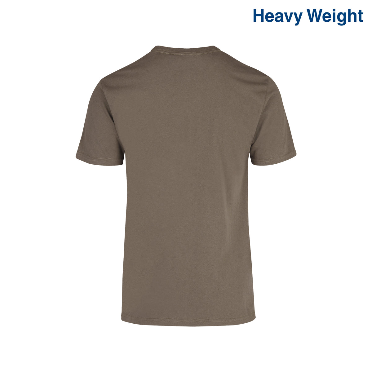 Adult Unisex Heavy Weight Crew Neck Short Sleeve T Shirt (Olive ...