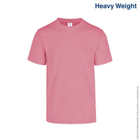 Adult Unisex Heavy Weight Crew Neck Short Sleeve T Shirt (Salmon)