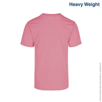 Adult Unisex Heavy Weight Crew Neck Short Sleeve T Shirt (Salmon)