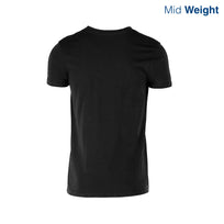 Adult Unisex V-Neck Short Sleeve T-Shirt (Black)