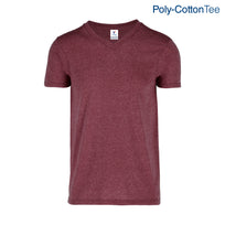 Adult Unisex V-Neck T-Shirt (New Intense Heather Maroon)