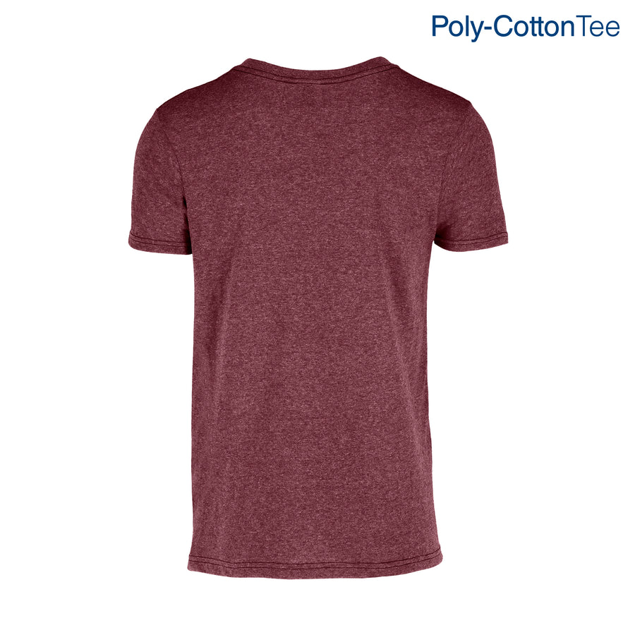 Adult Unisex V-Neck T-Shirt (New Intense Heather Maroon)