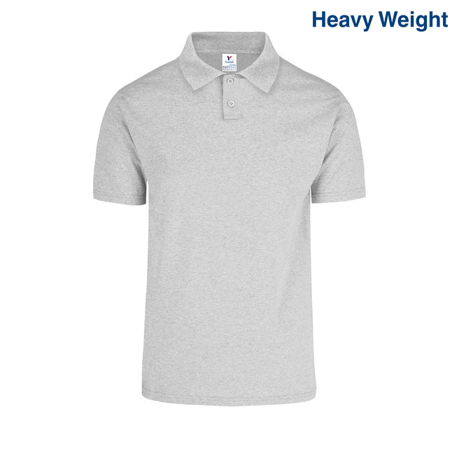 Adult Unisex Polo Shirt (Heather Grey)