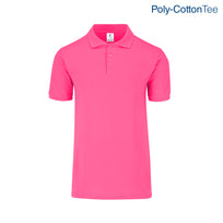 Adult Unisex 50/50 Polo Shirt (Fuchsia)