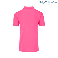 Adult Unisex 50/50 Polo Shirt (Fuchsia)