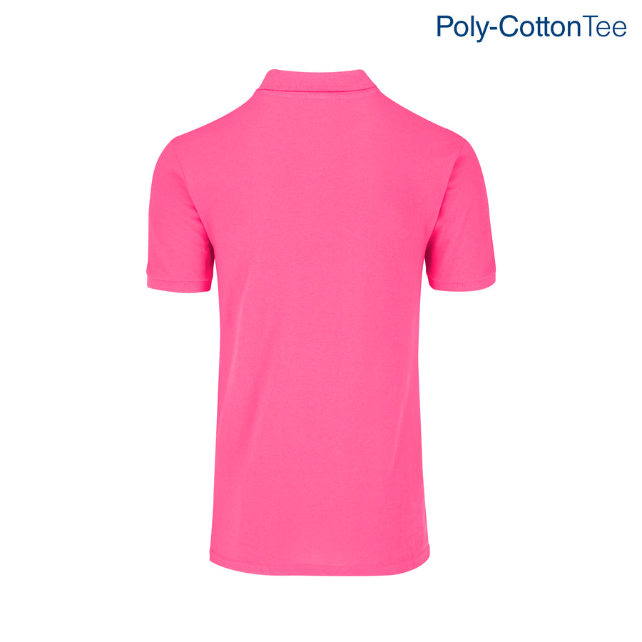 Adult Unisex 50/50 Polo Shirt (Fuchsia)