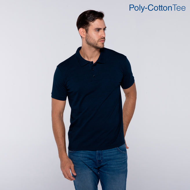 Adult Unisex 50/50 Polo Shirt (Navy)