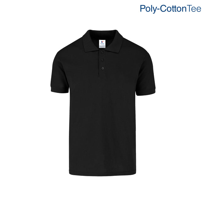 Adult Unisex 50/50 Polo Shirt (Black)